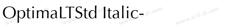 OptimaLTStd Italic字体转换